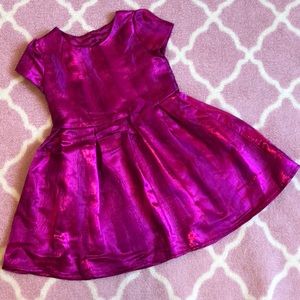 Metallic fuchsia pink dress